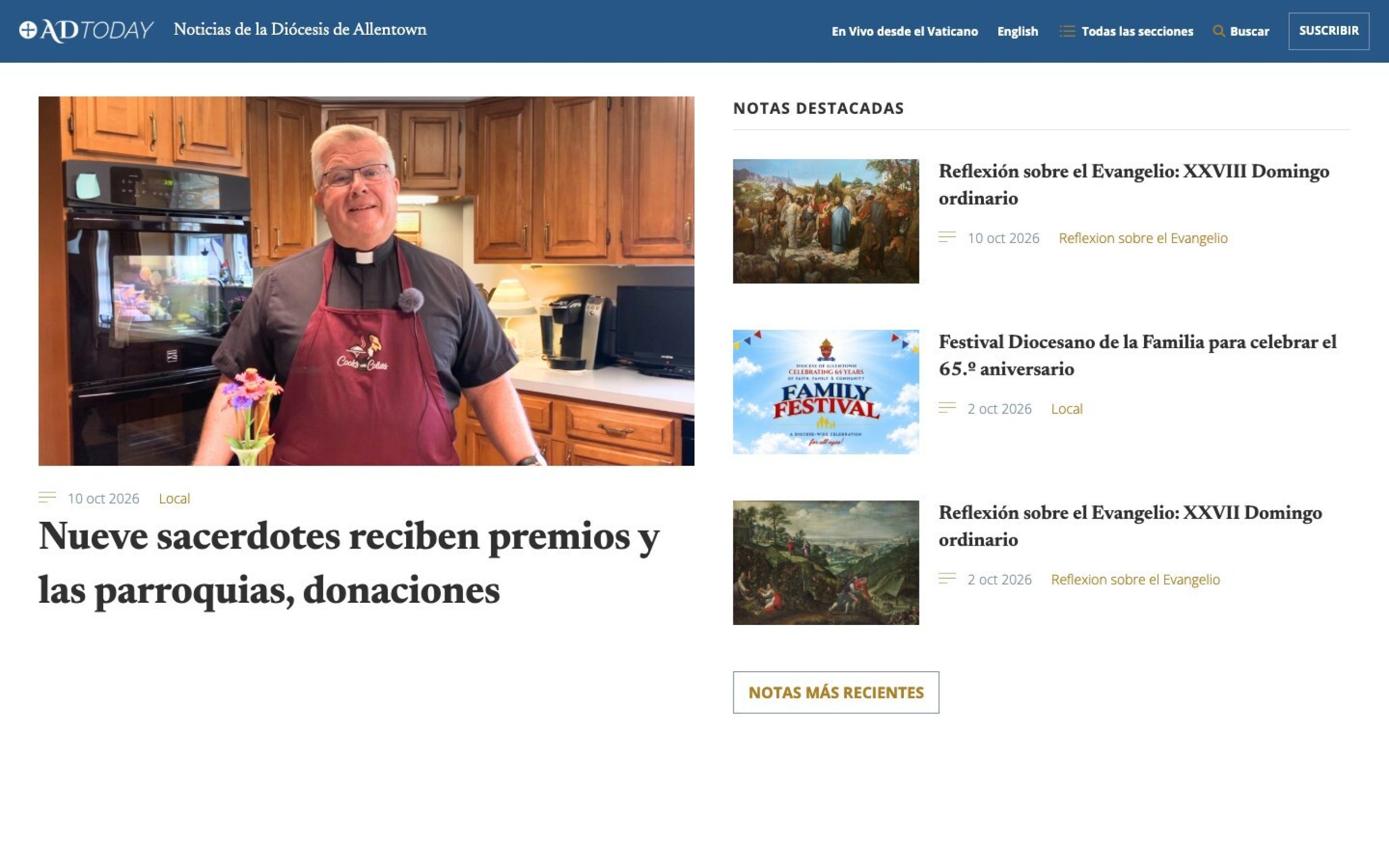 AD Today Español home page